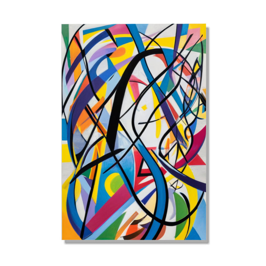 Colorful Chaos Abstract Art for Home Decor June Wall Art