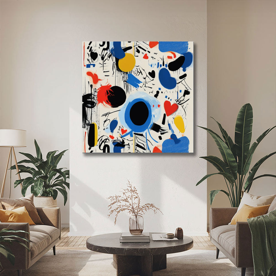 Abstract Dreamscape I Vibrant Colors and Shapes June Wall Art