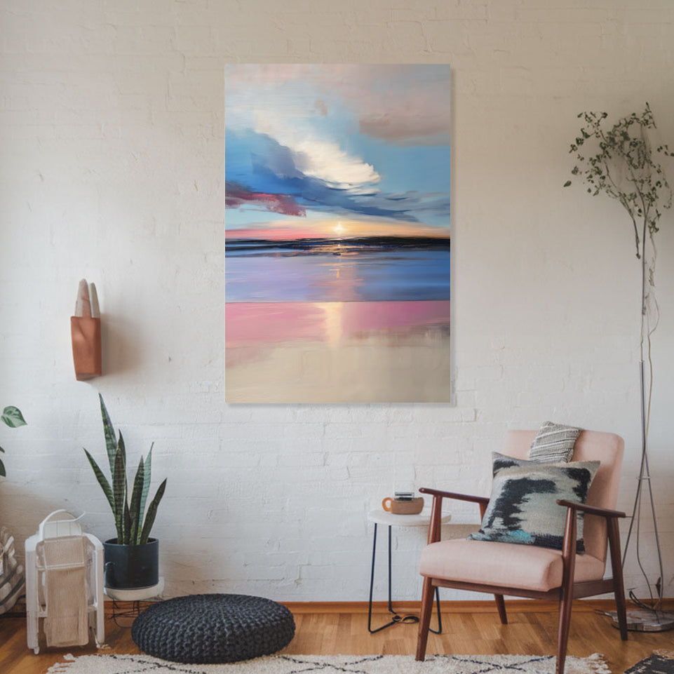 Serenity at Dusk Landscape Art for Home Decor June Wall Art