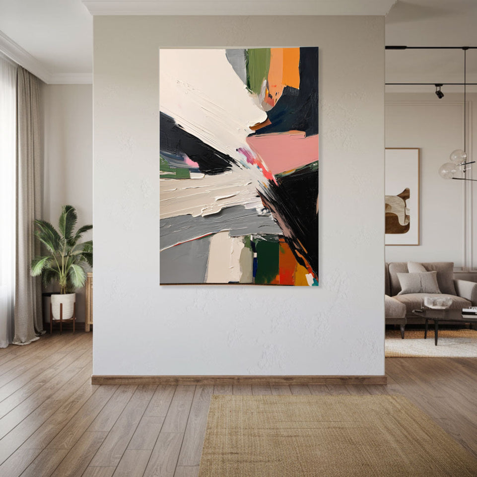 Abstract Expressionist Canvas Art Modern Wall Decor June Wall Art