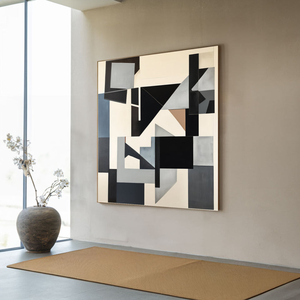 Abstract Geometric Dreamscape I High-Quality Canvas Art for Home Decor June Wall Art