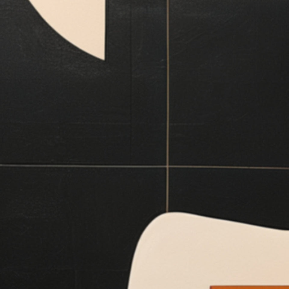 Modern Abstract Silhouette Art Geometric Face Design June Wall Art