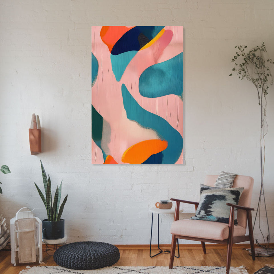 Abstract Dreamscape I Vibrant Modern Art June Wall Art