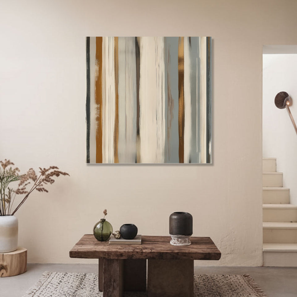 Golden Whisper I Abstract Canvas Art June Wall Art