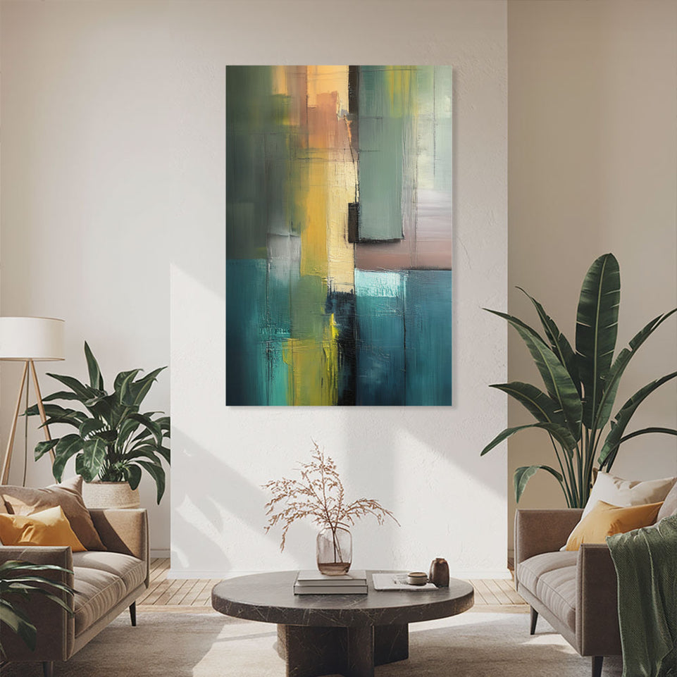 Modern Abstract Art Hand-Painted Canvas Art Wall Decor June Wall Art