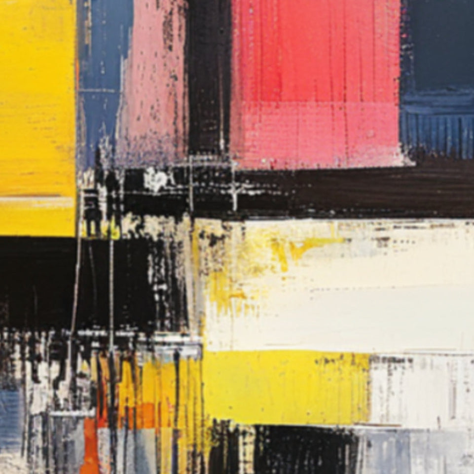 Abstract Symphony in Color I Vibrant Modern Art June Wall Art