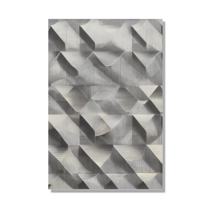 Silver Geometric Abstract Art Metal Wall Decor June Wall Art