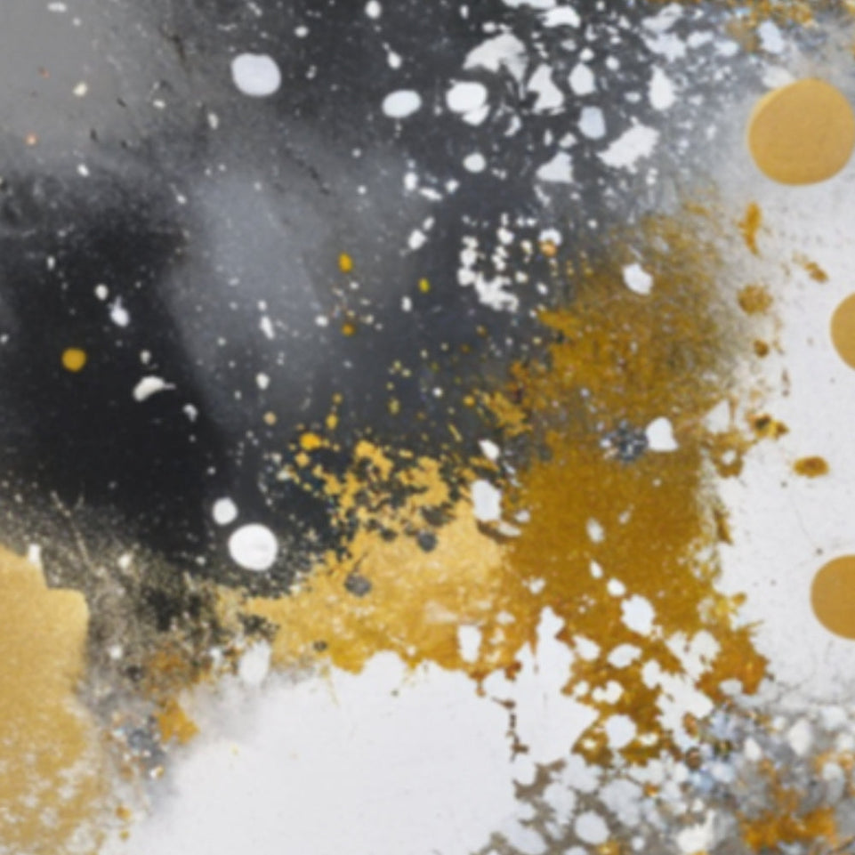 Golden Whispers of Abstract Art Modern Wall Decor June Wall Art