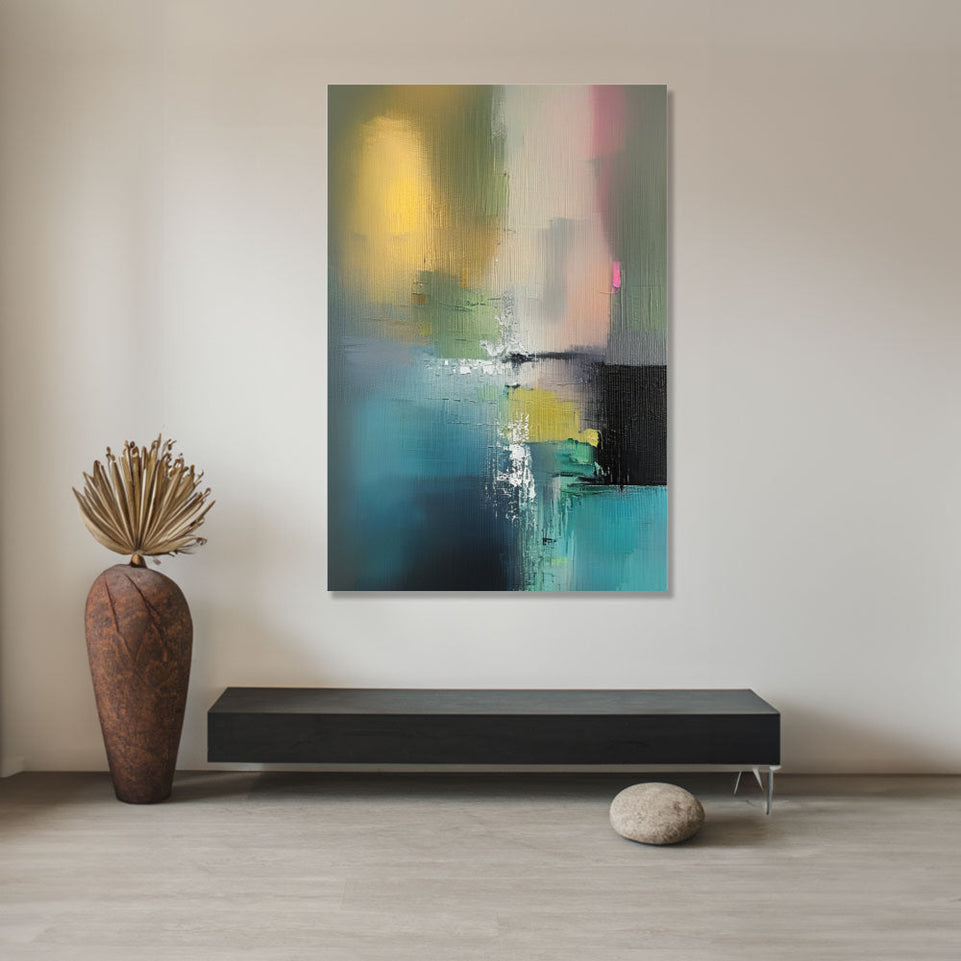 Abstract Dreamscape I Vibrant Hand-Painted Canvas Art for Home Decor June Wall Art