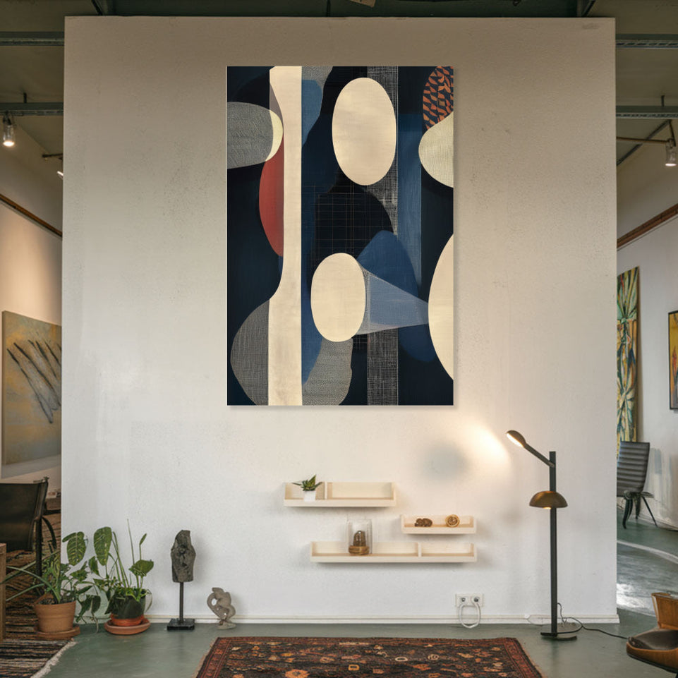 Midnight Melody I Abstract Canvas Art June Wall Art