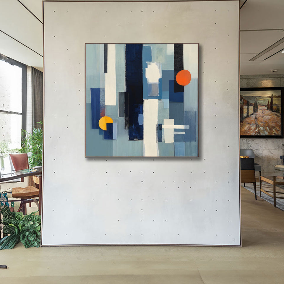 Abstract Harmony I Vibrant Geometric Shapes for Home Decor June Wall Art