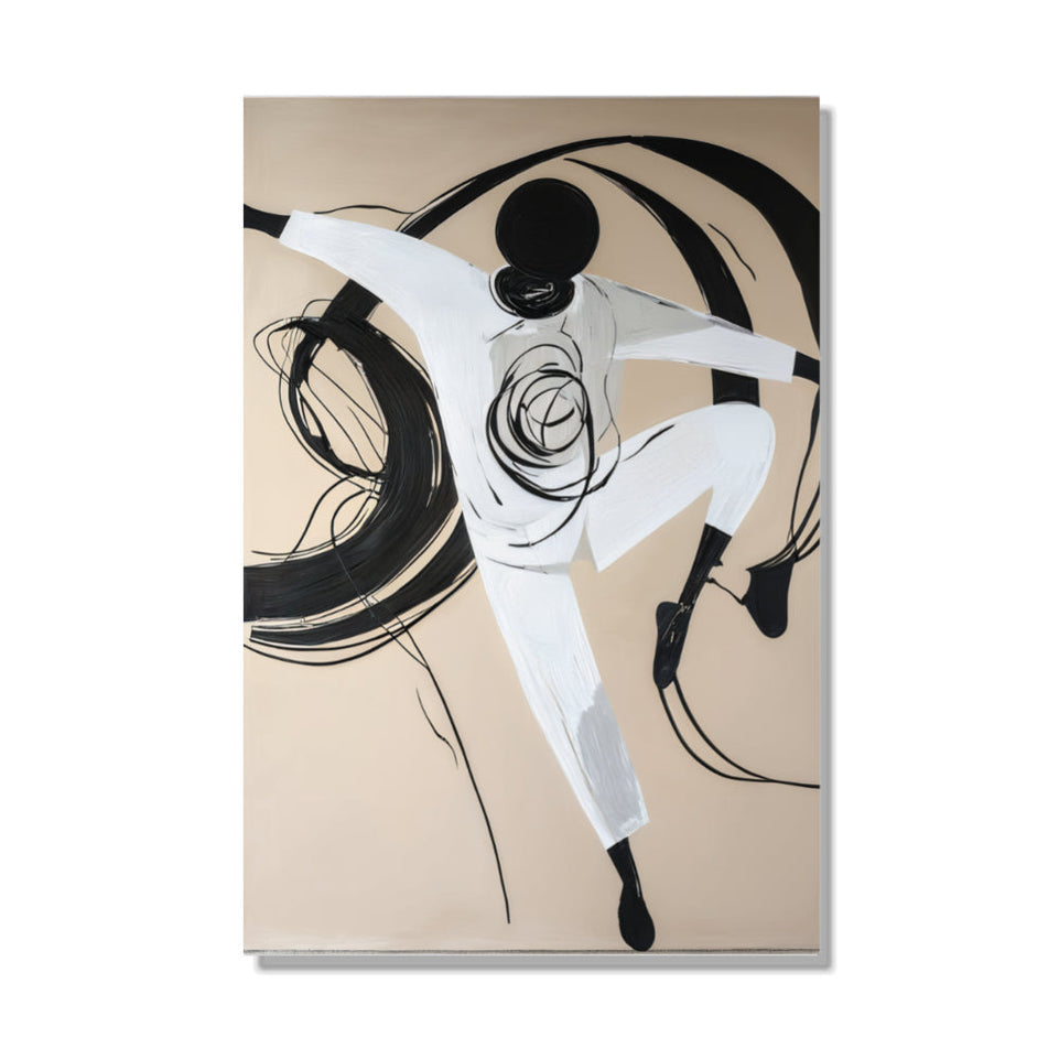 Ethereal Dancer in Motion Canvas Art June Wall Art