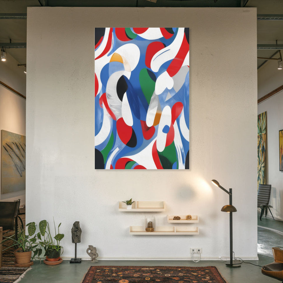 Colorful Abstract Dreamscape I Vibrant Modern Art June Wall Art