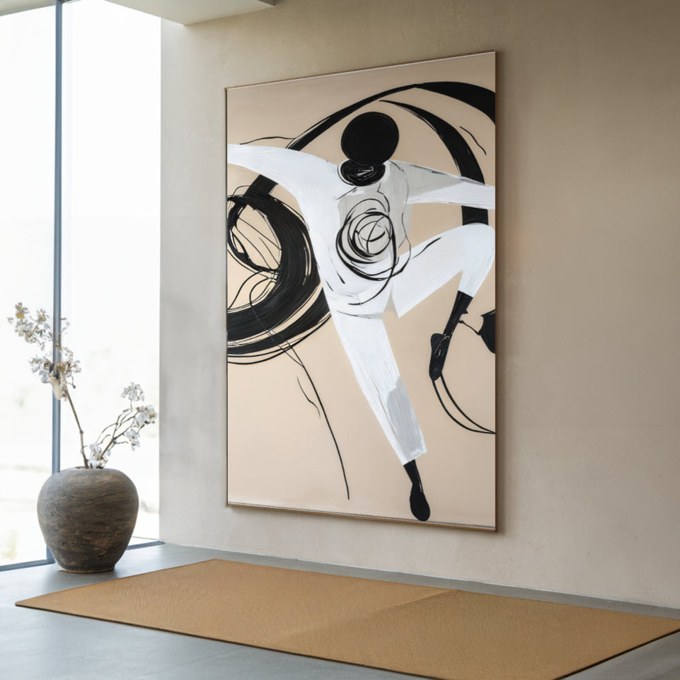 Ethereal Dancer in Motion Canvas Art June Wall Art