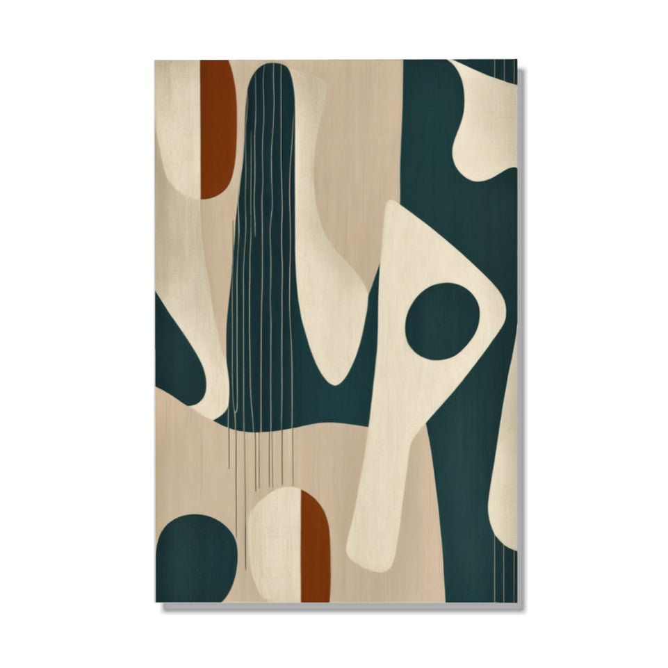Abstract Shapes in Harmony I Vibrant Modern Wall Art June Wall Art