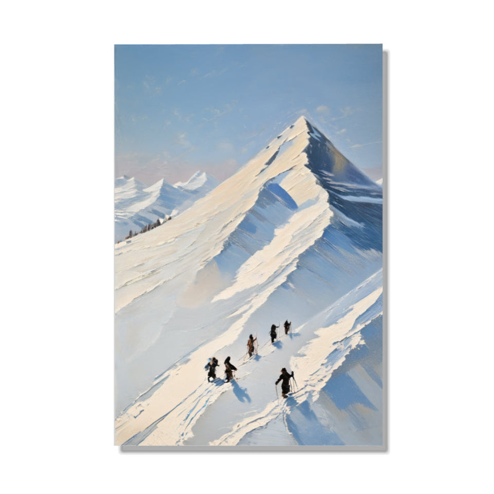 Snowy Mountain Adventure Perfect for Home Decor and Gifts High-Quality Art Print June Wall Art