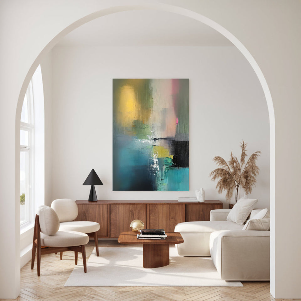 Abstract Dreamscape I Vibrant Hand-Painted Canvas Art for Home Decor June Wall Art