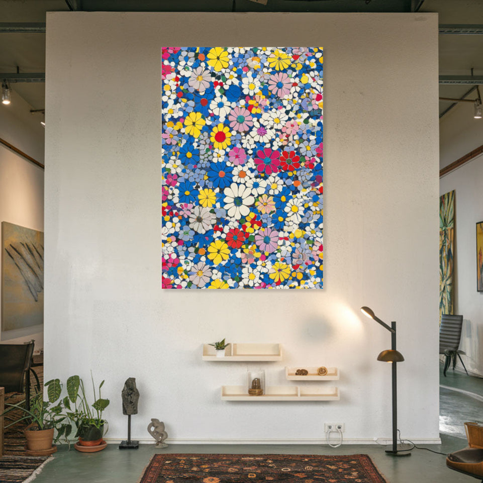 Spring Blossom Garden Floral Pattern Wall Art June Wall Art