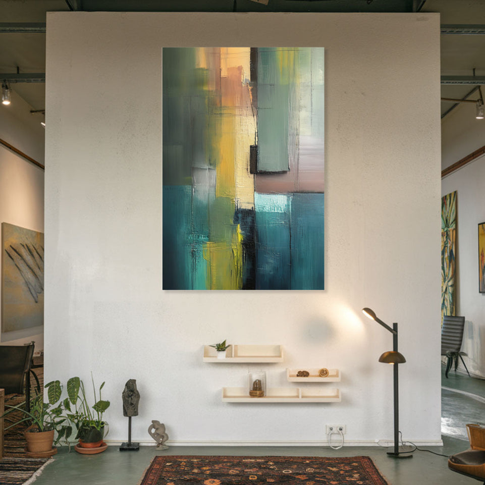 Modern Abstract Art Hand-Painted Canvas Art Wall Decor June Wall Art