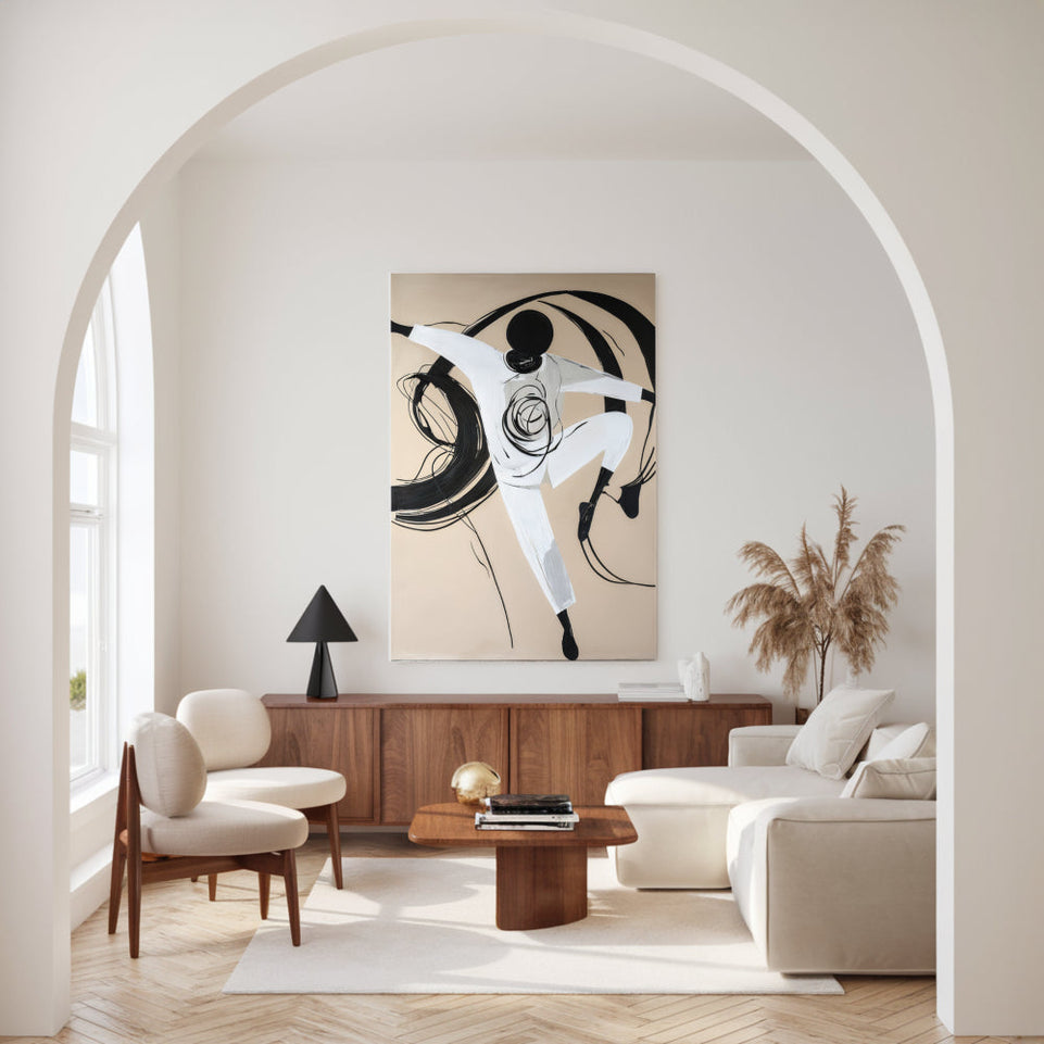 Ethereal Dancer in Motion Canvas Art June Wall Art