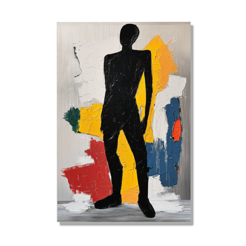 Silhouette of a Dream Abstract Figure Art Canvas Wall Art Home Decor Modern Art Hand-Painted Oil Painting June Wall Art