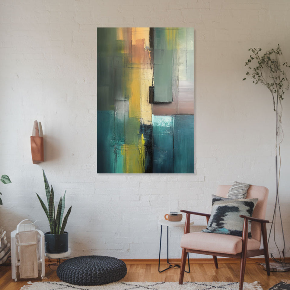 Modern Abstract Art Hand-Painted Canvas Art Wall Decor June Wall Art