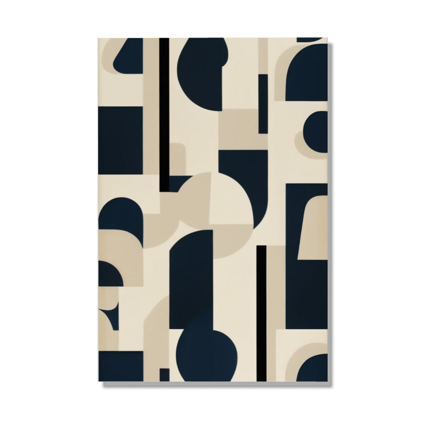 Midnight Geometry I Abstract Modern Wall Art June Wall Art