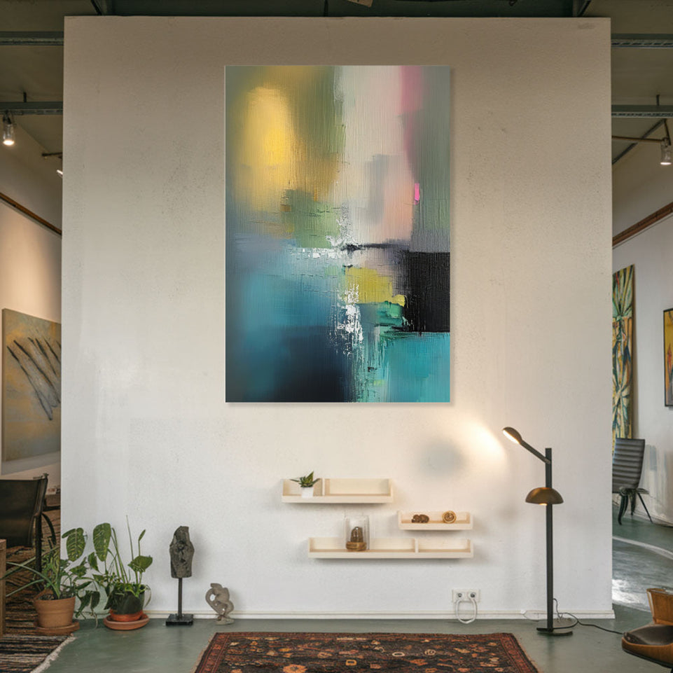 Abstract Sunset Glow I Vibrant Modern Wall Art June Wall Art