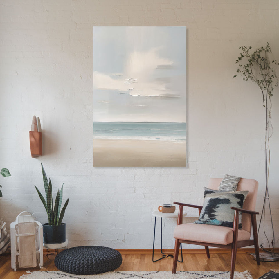 Serene Beachscape I Coastal Wall Art June Wall Art