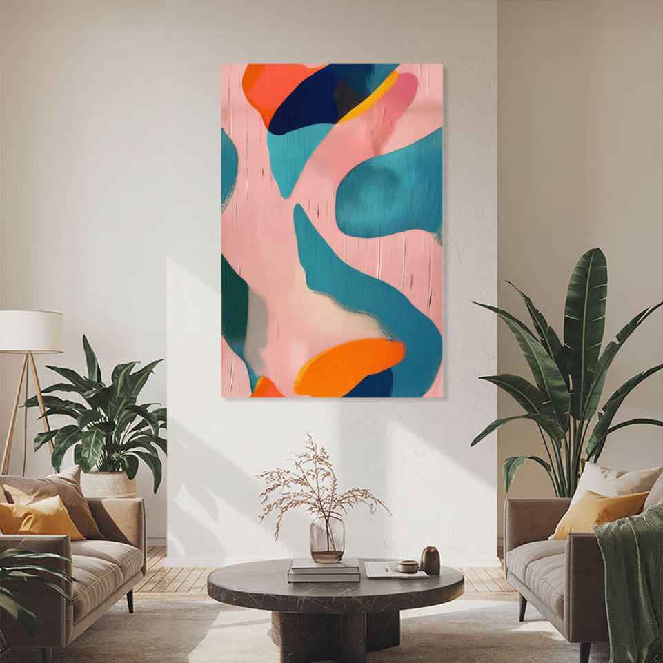 Abstract Dreamscape I Vibrant Modern Art June Wall Art