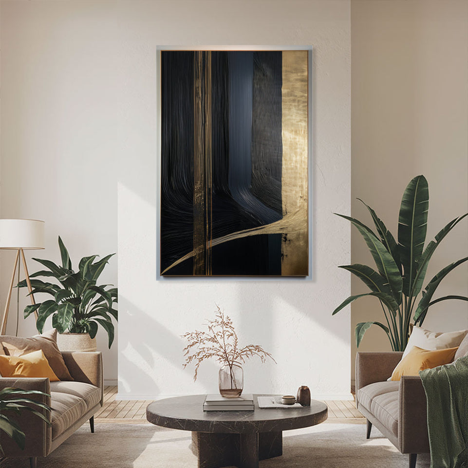 Golden Depths Abstract Wall Art June Wall Art