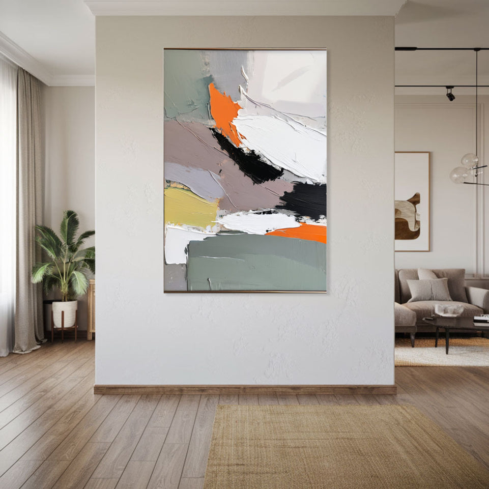 Abstract Canvas Art Modern Wall Art Hand Painted Oil Painting Contemporary Art Abstract Painting June Wall Art