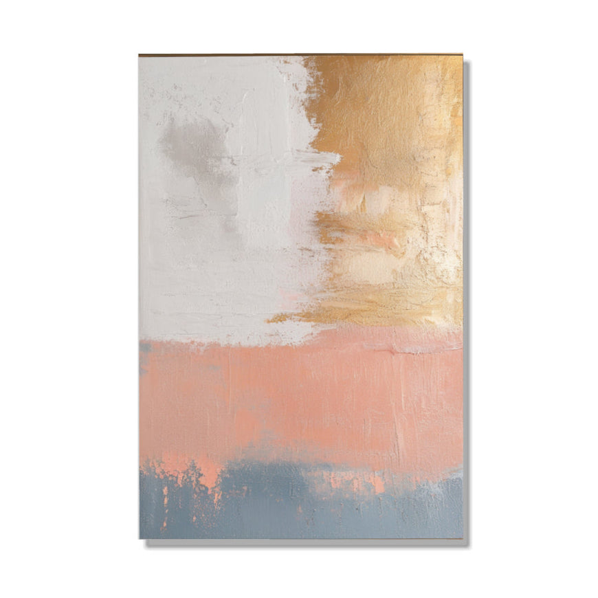 Golden Sunset Abstract Art Canvas Wall Decor June Wall Art
