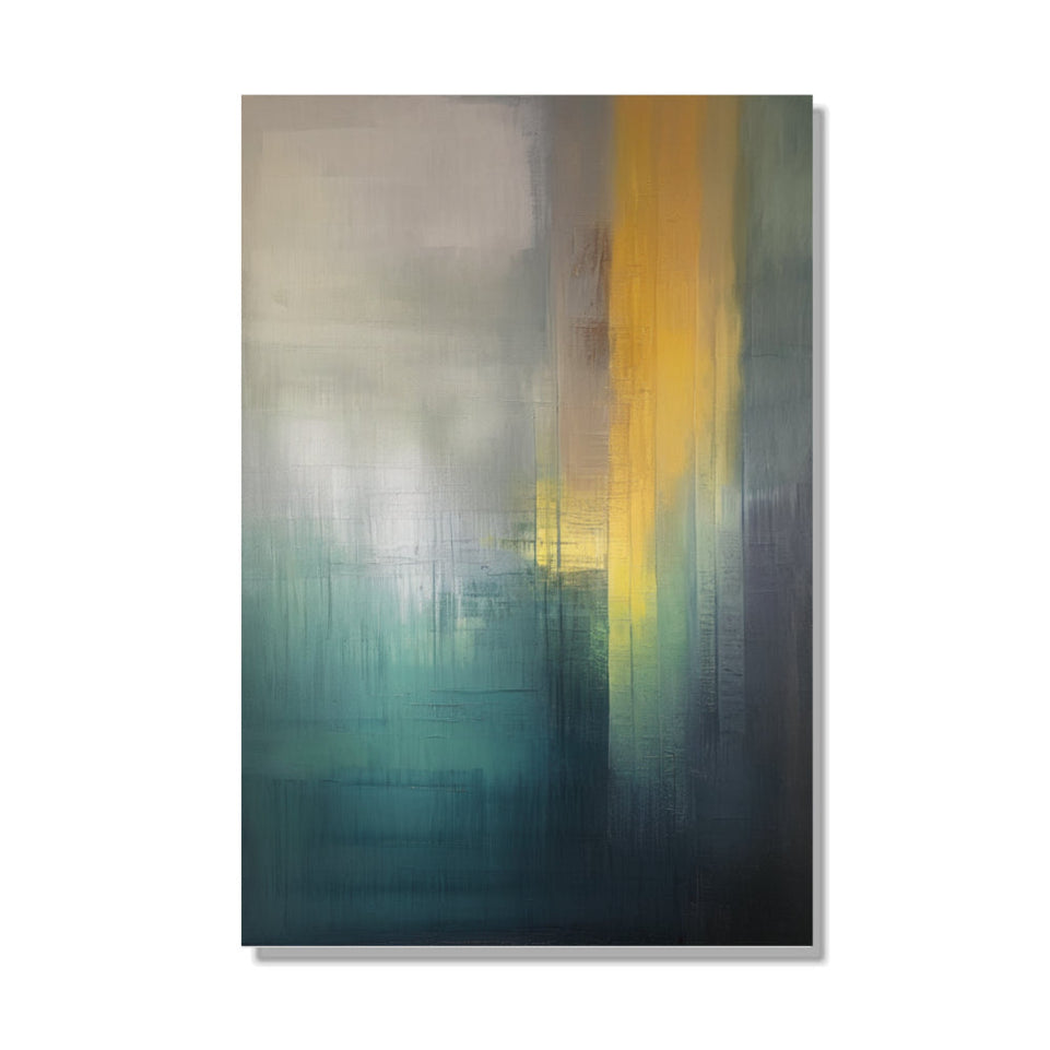 Golden Sunset Abstract Canvas Art for Home Decor June Wall Art