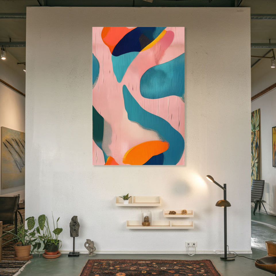 Abstract Dreamscape I Vibrant Modern Art June Wall Art