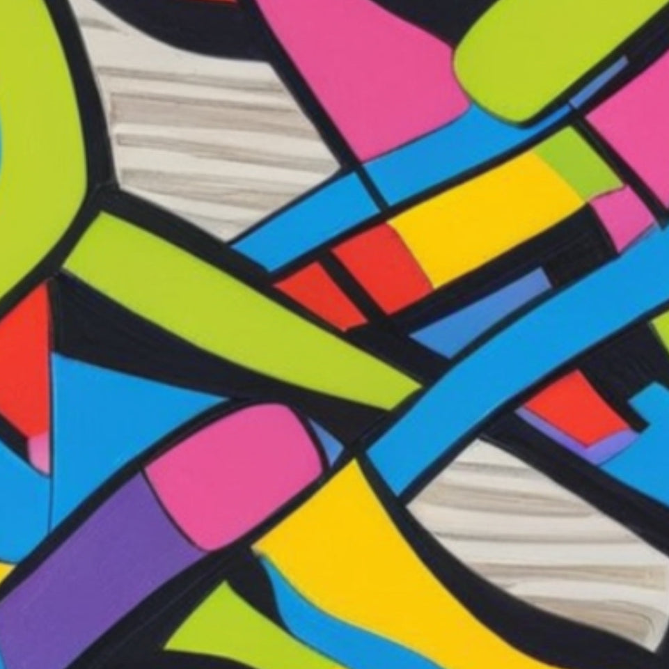Colorful Abstract Dreamscape Canvas Art June Wall Art