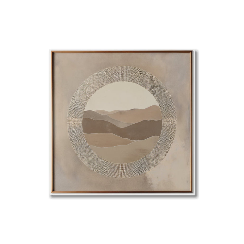 Desert Oasis I Framed Canvas Art June Wall Art
