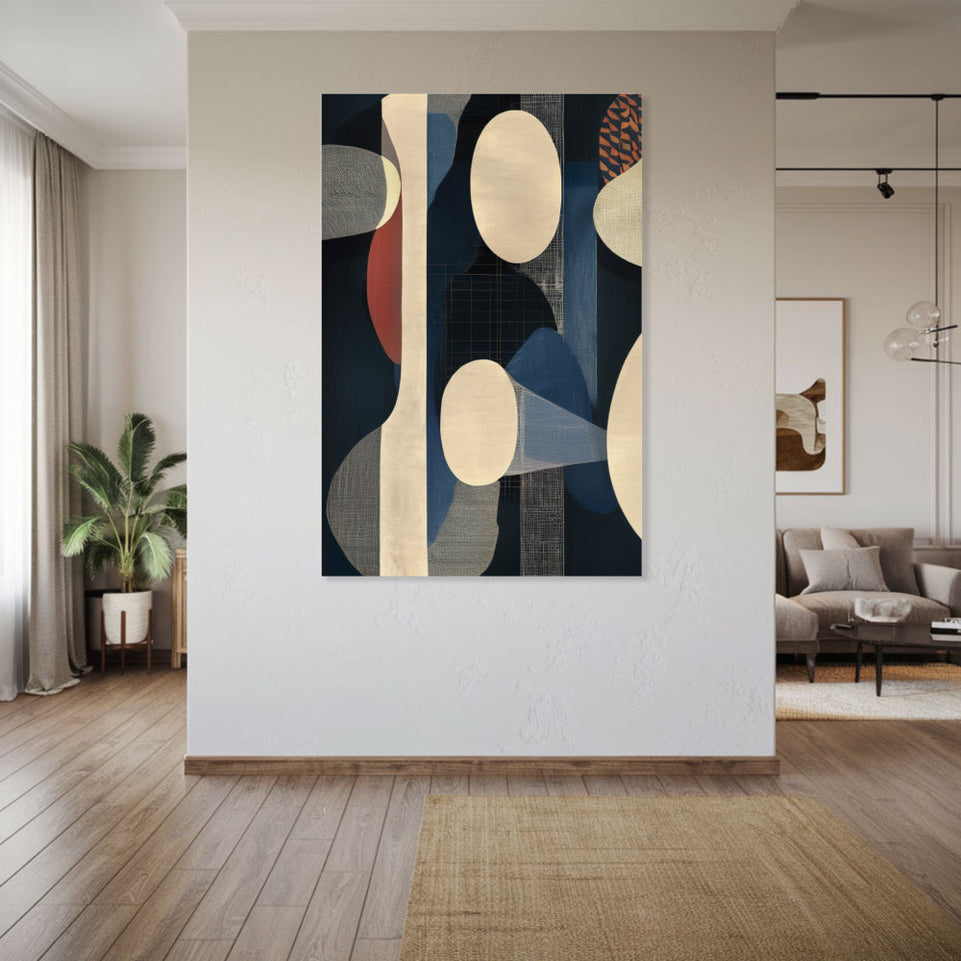 Midnight Melody I Abstract Canvas Art June Wall Art