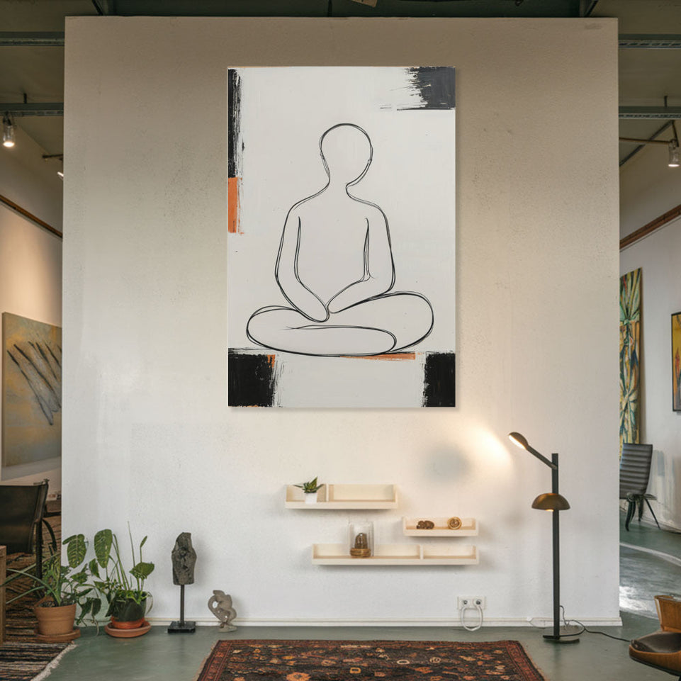 Serene Meditation I Modern Abstract Art June Wall Art