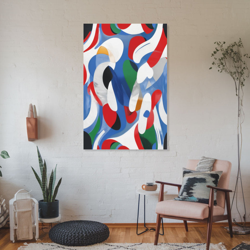 Colorful Abstract Dreamscape I Vibrant Modern Art June Wall Art