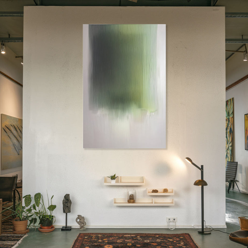 Green Abstract Serenity I Canvas Art June Wall Art