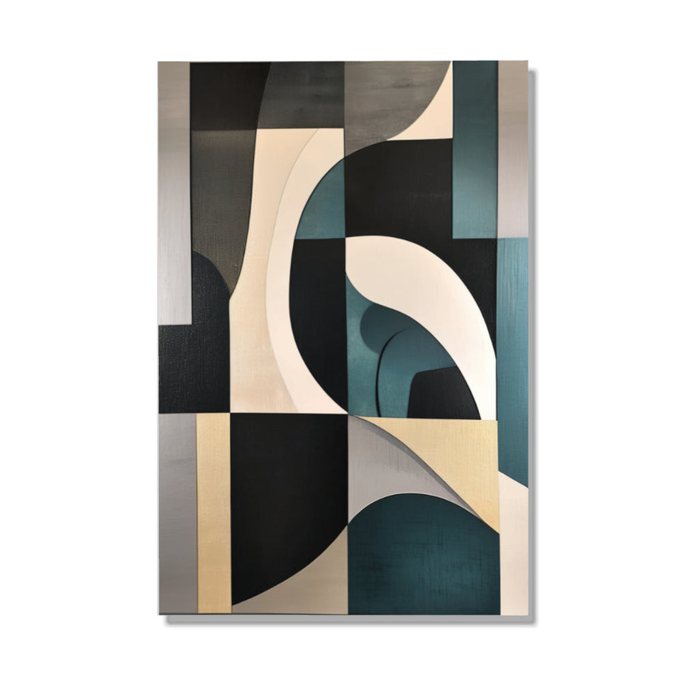 Modern Abstract Geometric Canvas Art I Home Decor Wall Art June Wall Art