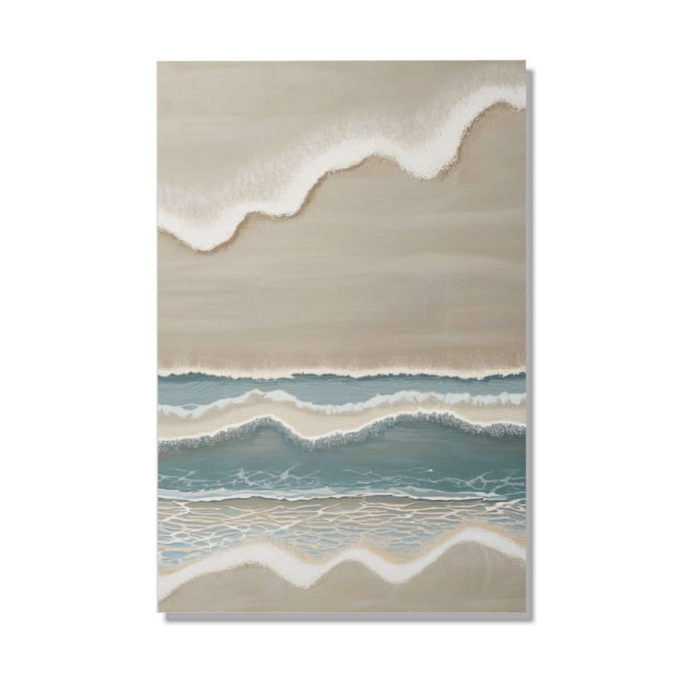 Beach Serenity Modern Abstract Ocean Wall Art June Wall Art