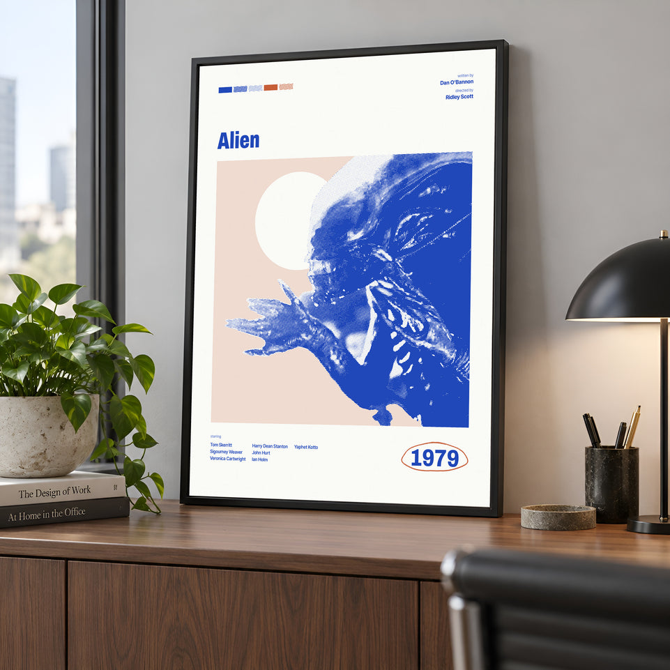 Alien Movie Poster Canvas Print, Sci-Fi Wall Decor, 1979 Film Artwork, Unique Home Decor for Movie Lovers, Collector's Item