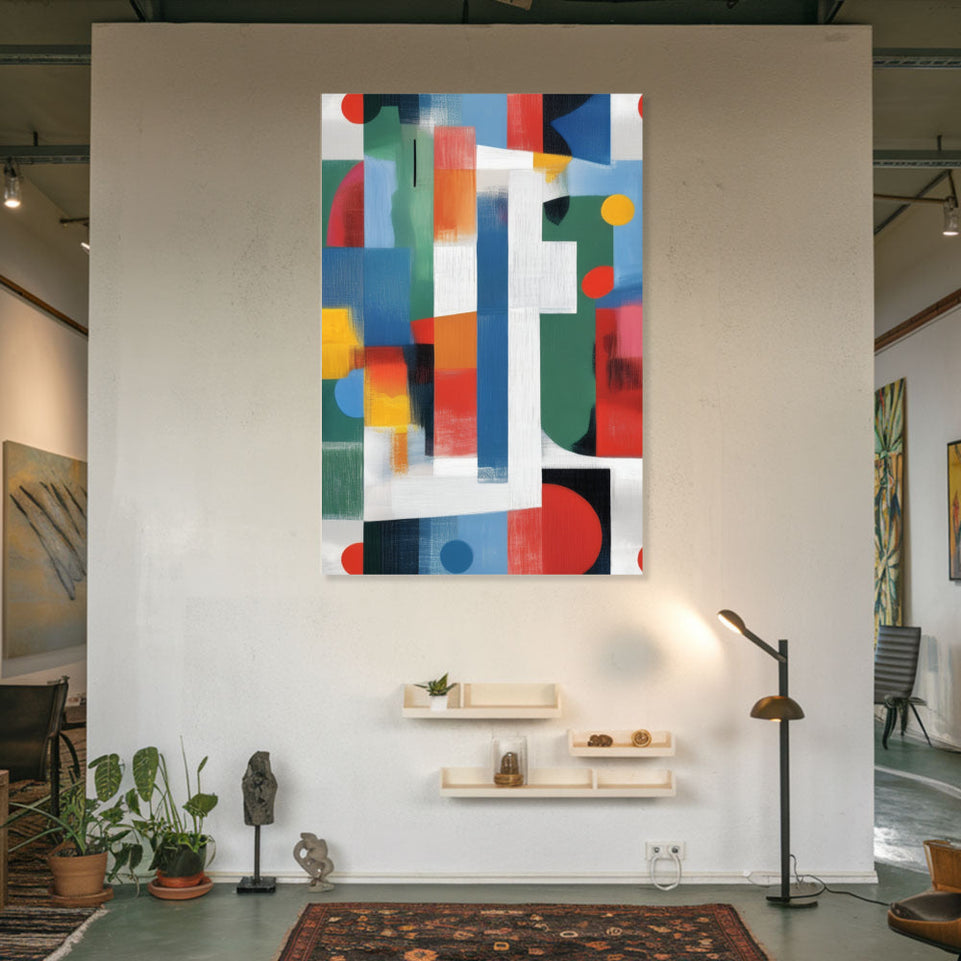 Colorful Abstract Symphony in Harmony June Wall Art