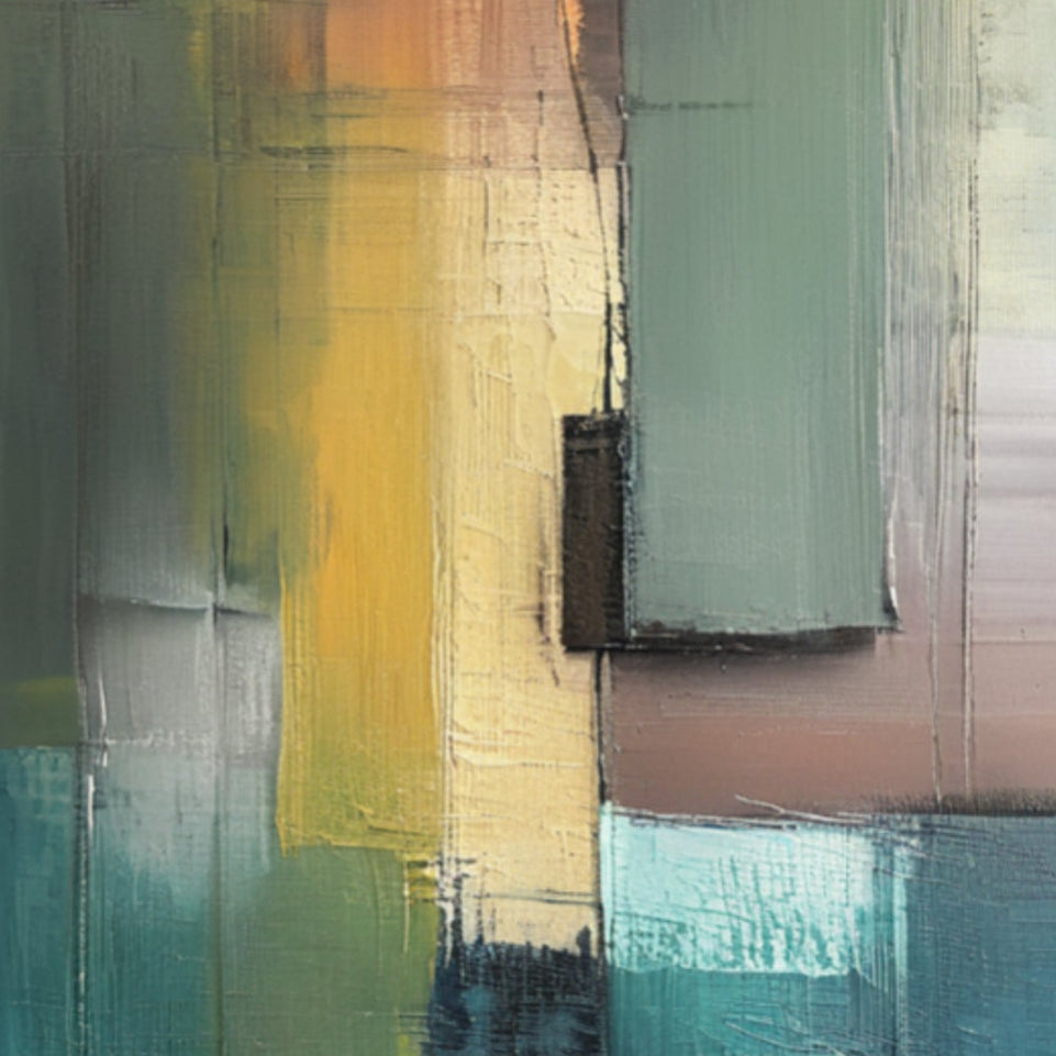 Abstract Sunset Glow I Vibrant Canvas Art for Home Decor June Wall Art