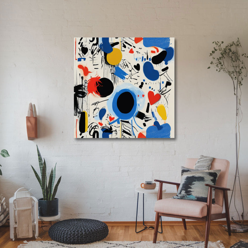 Abstract Dreamscape I Vibrant Colors and Shapes June Wall Art