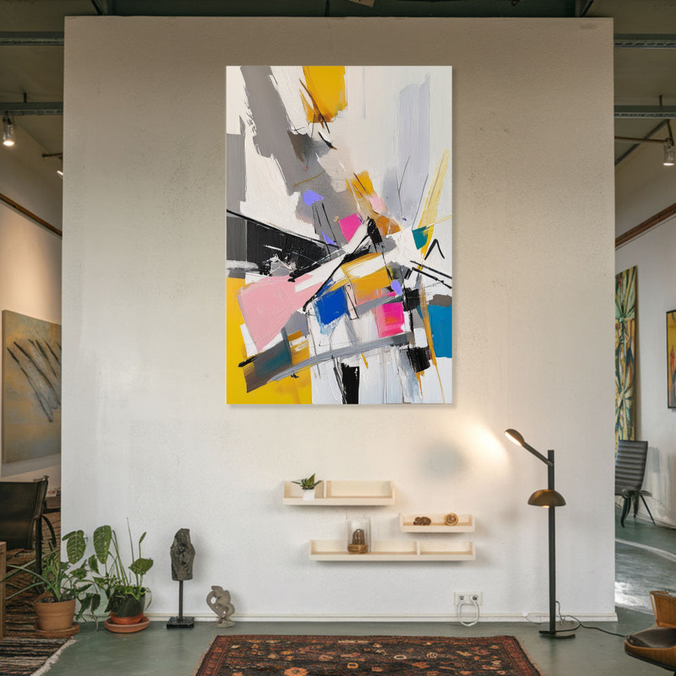 Modern Abstract Art Colorful Canvas Wall Art June Wall Art