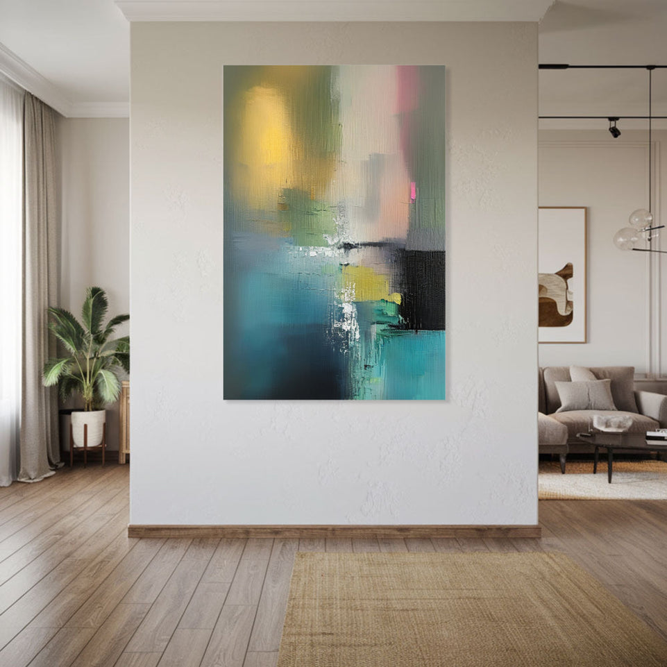 Abstract Sunset Glow I Vibrant Modern Wall Art June Wall Art