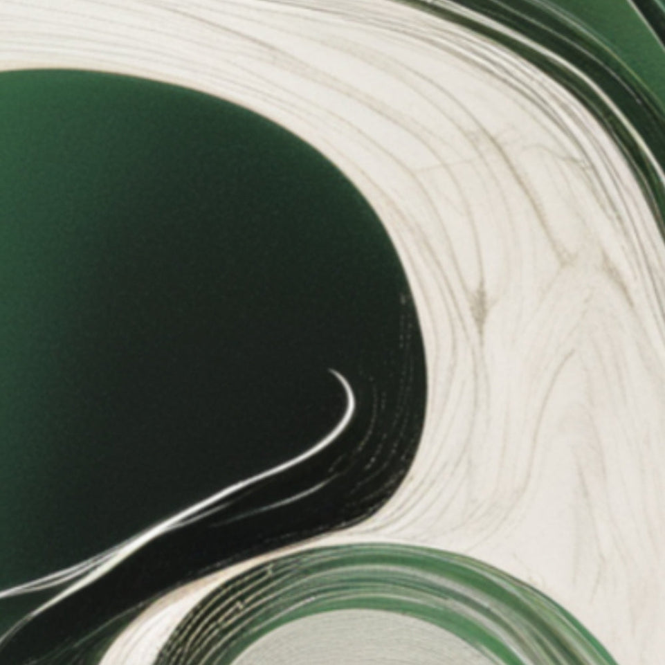 Abstract Emerald Flow Modern Wall Art Canvas June Wall Art